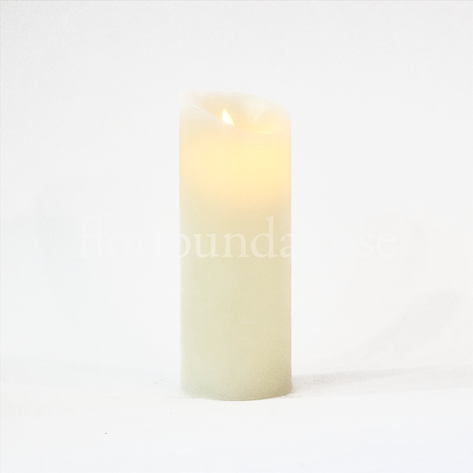 Flameless Wax Pillar Candle (Large)