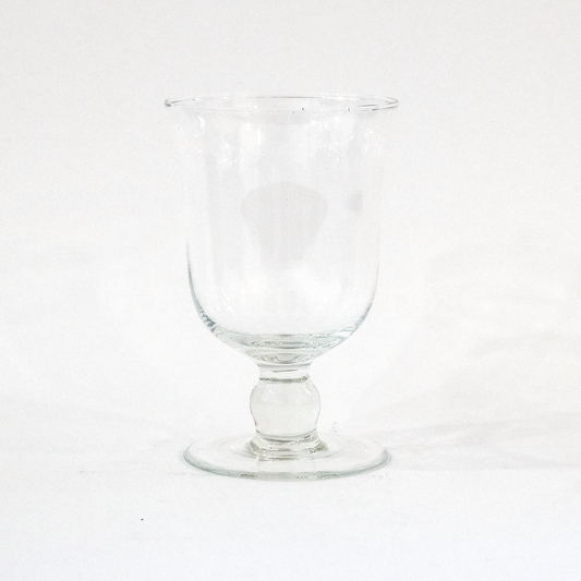Footed Glass Vase