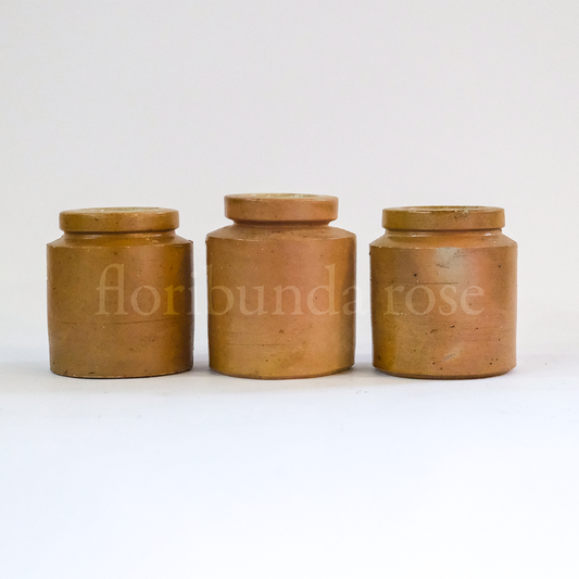 Vintage Saltglaze Mustard Pot Vase